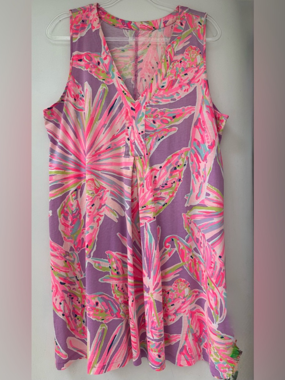 🩷 Lilly Pulitzer Amina swing dress pink purple sz XL